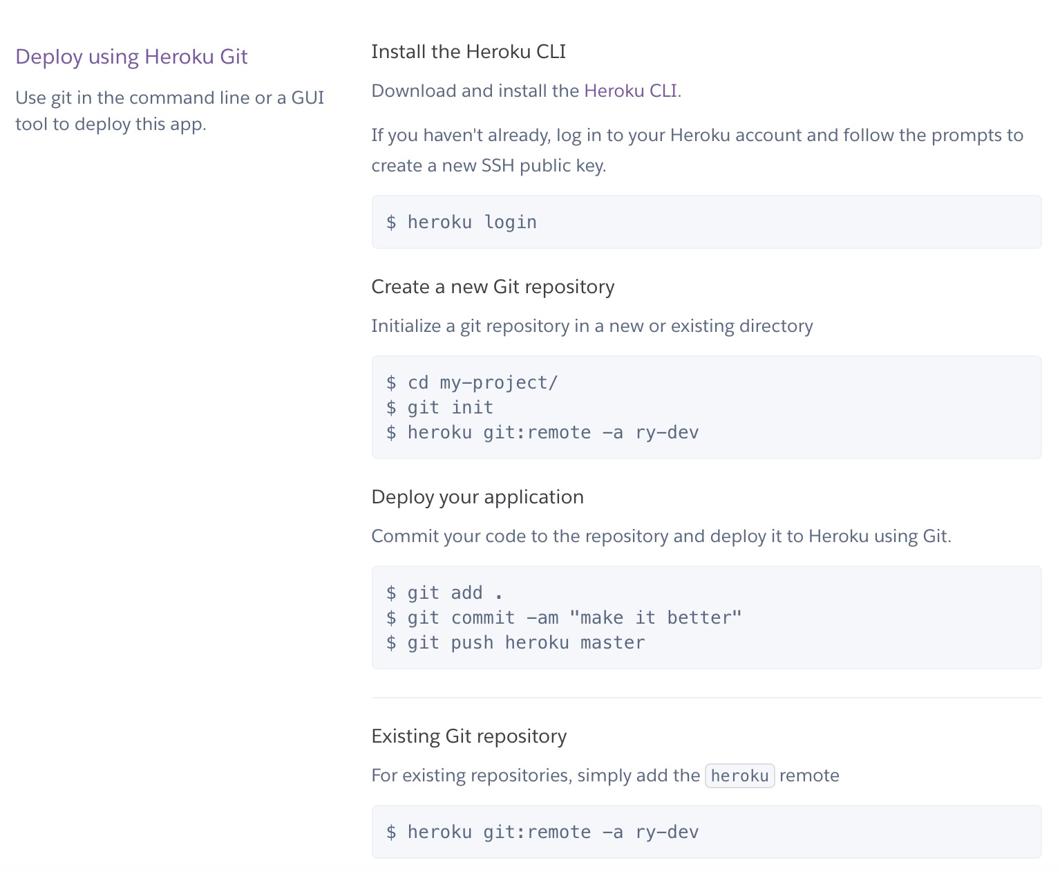 Heroku Git Deployment